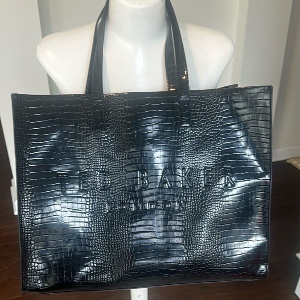 Ted Baker Icon Embossed Shopping Tote - Picture 2 of 8